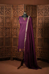 Kanimozhi Wine Chettinad Cotton Kurti Set ( Set of 2 )
