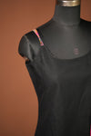 Tamizh Black Sleeveless Chettinad Cotton Kurti Set ( Set of 2 )