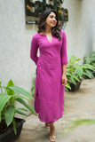 Umaiyaal Magenta Kurti Set (Set of 2)