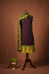 Vennila Brown Sleeveless Chettinad Cotton Kurti Set ( Set of 2 )