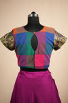 Thendral Plain Magenta Croptop and Skirt ( Set of 2 )