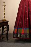 Thendral Maroon Croptop and Skirt (Set of 2 )