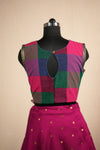Thendral Magenta Sleeveless Croptop and Skirt (Set of 2 )