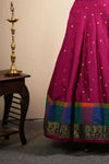 Thendral Magenta Sleeveless Croptop and Skirt (Set of 2 )