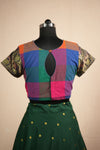 Thendral Green Croptop and Skirt ( Set of 2 )