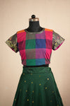 Thendral Green Croptop and Skirt ( Set of 2 )
