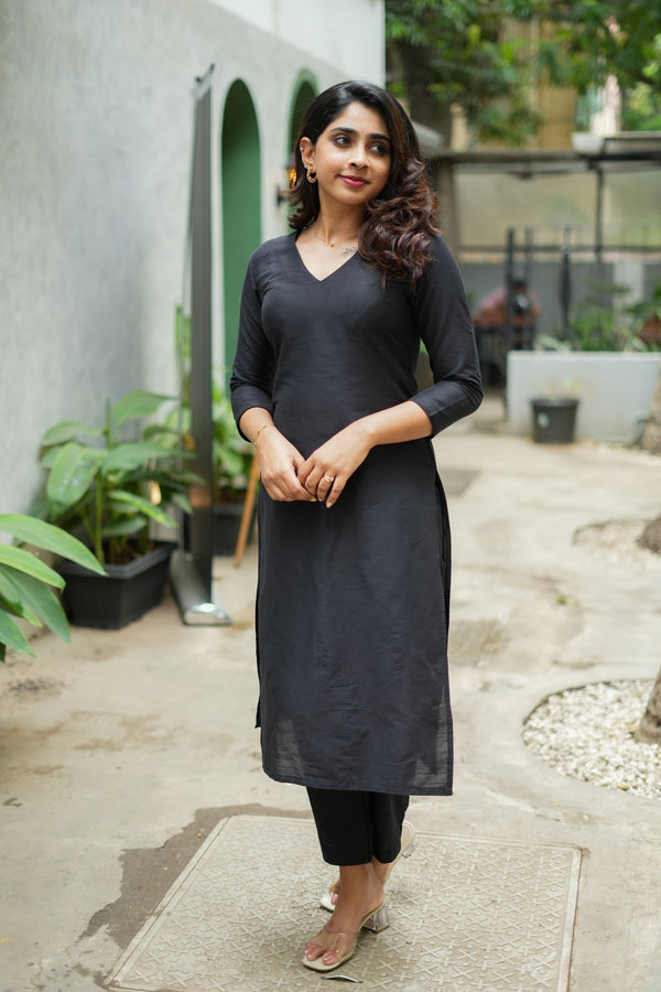 Diya Black Co Ord Set (Set of 2)