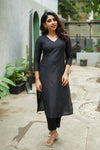 Diya Black Co Ord Set (Set of 2)
