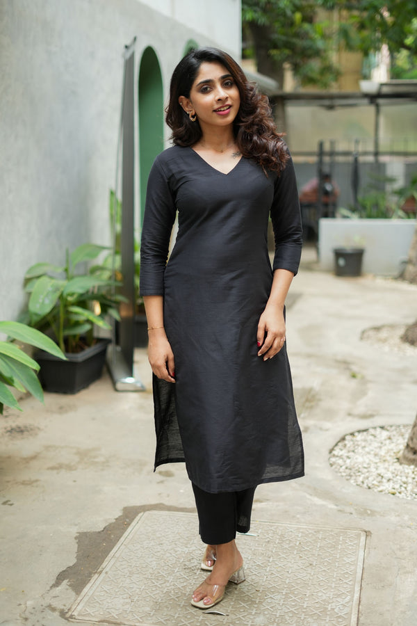 Diya Black Co Ord Set (Set of 2)