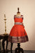 Malathi Orange Checks Lehenga Mini (Set of 2 )