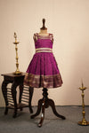 Malathi Pink Checks Lehenga Mini (Set of 2 )