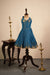 Venba Teal Chettinad Cotton Lehenga Mini (Set of 2 )