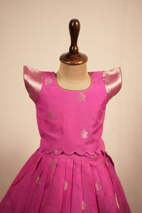 Aruvi Pink Lehenga Mini (Set of 2 )