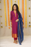 Jovitha Magenta with Blue