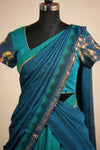 Madhuri Blue Chettinad Cotton Halfsaree (Set of 3 )