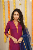 Jovitha Magenta with Blue