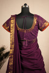 Venba Wine Chettinad Cotton Halfsaree (Set of 3 )