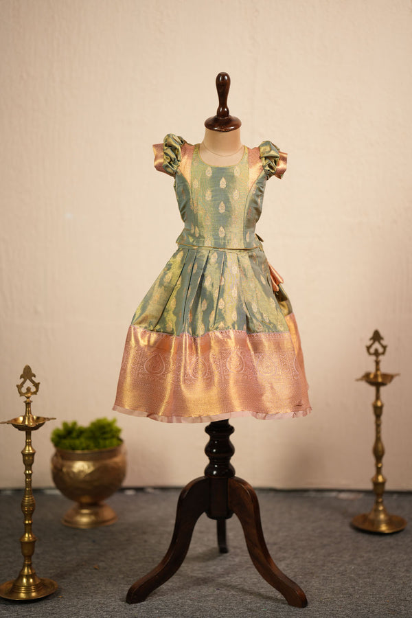 Mayuri Mint Green Lehenga Mini (Set of 2 )