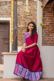 Srushti Magenta Maxi Dress