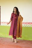 Shanmathi Maroon & Mustard