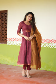 Shanmathi Maroon & Mustard