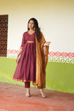 Shanmathi Maroon & Mustard