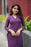 Umaiyaal Violet Kurti Set (Set of 2)