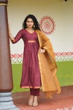 Shanmathi Maroon & Mustard