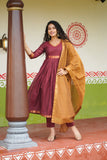 Shanmathi Maroon & Mustard