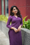 Umaiyaal Violet Kurti Set (Set of 2)