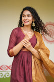 Shanmathi Maroon & Mustard