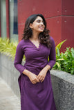 Umaiyaal Violet Kurti Set (Set of 2)