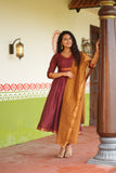 Shanmathi Maroon & Mustard