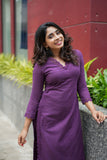 Umaiyaal Violet Kurti Set (Set of 2)