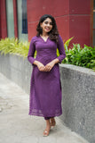 Umaiyaal Violet Kurti Set (Set of 2)