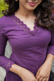 Umaiyaal Violet Kurti Set (Set of 2)