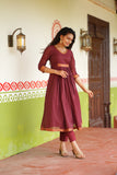 Shanmathi Maroon & Mustard