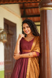 Shanmathi Maroon & Mustard