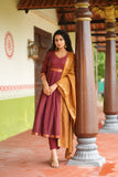 Shanmathi Maroon & Mustard