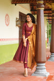 Shanmathi Maroon & Mustard