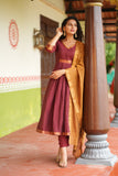 Shanmathi Maroon & Mustard