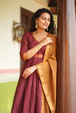 Shanmathi Maroon & Mustard