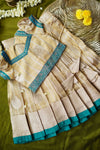 Nila Gold with Teal Banarasi Kids Mini