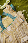 Nila Gold with Teal Banarasi Kids Mini