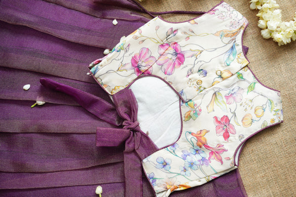 Hemali Violet floral Kids Mini