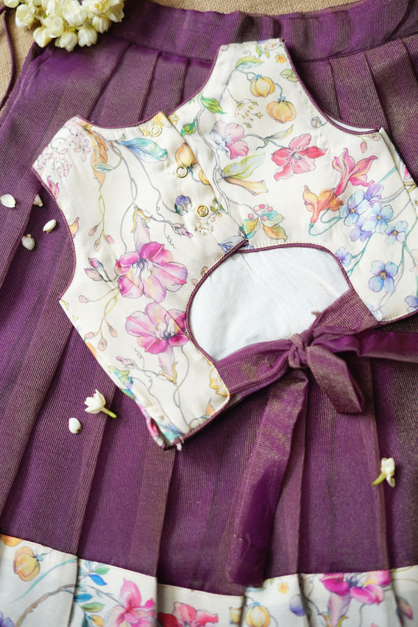 Hemali Violet floral Kids Mini
