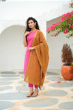 Pramojitha Pink & Mustard - (Set of 2)