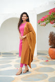 Pramojitha Pink & Mustard - (Set of 2)