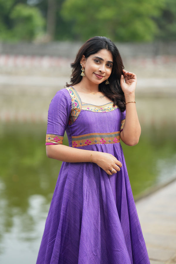 Vaishali Violet maxi Dress