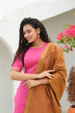 Pramojitha Pink & Mustard - (Set of 2)